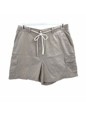 Vintage Lauren Ralph Lauren Beige Cotton High Waist Cargo Shorts Womens Size 14